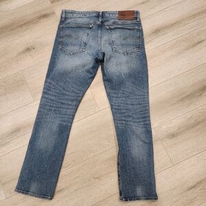 G-Star RAW Blue Straight Jeans Vintage Acid Wash Men's 36/32 Y2K